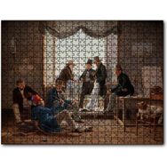 Cakapuzzle Danimarkalı Sanatçılar Roma'da 255 Parça Yapboz Mdf Puzzle