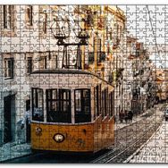 Cakapuzzle Dar Sokaktaki Tramvay Mdf 120 Parça Puzzle