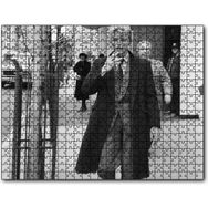 Cakapuzzle David Bowie Sigara İçiyor Siyah Beyaz Mdf 120 Parça Puzzle