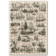 Cakapuzzle Değişik Ülkelere Ait Eski Yelkenli Gemiler Mdf 120 Parça Puzzle