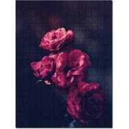 Cakapuzzle Demette Kırmızı Güller Flu Arkaplan Mdf 120 Parça Puzzle