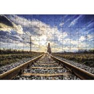 Cakapuzzle Demir Yolu Kız 120 Parça Ahşap Puzzle