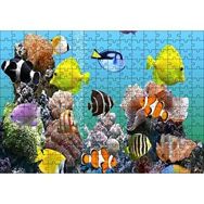 Cakapuzzle Deniz Akvaryumu ve Rengarenk Balıklar Mdf 255 Parça Puzzle