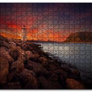 Cakapuzzle Deniz Feneri Alacakaranlık Ahşap 255 Parça Puzzle