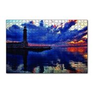 Cakapuzzle Deniz Feneri Gün Batımı 120 Parça Ahşap Puzzle