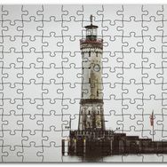 Cakapuzzle Deniz Feneri ve Sisli Deniz Mdf 255 Parça Puzzle