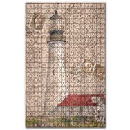 Cakapuzzle Deniz Fenerli Kart Postal Görseli Ahşap 500 Parça Puzzle
