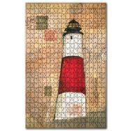 Cakapuzzle Deniz Fenerli Mektup Görseli Ahşap 1000 Parça Puzzle