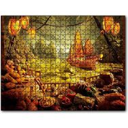 Cakapuzzle Deniz Mahsulu Sebzelerden Kemi Doğa Manzarası Mdf 1000 Parça Puzzle