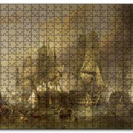 Cakapuzzle Deniz Savaşında Kalyonlar Mdf 120 Parça Puzzle