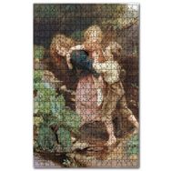 Cakapuzzle Dere Kenarında Oynayan Çocuklar Ahşap 1000 Parça Puzzle
