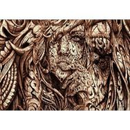 Cakapuzzle Desenler Arasında Gizli Kadın Yüzü 120 Parça Ahşap Puzzle