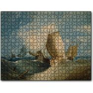 Cakapuzzle Dev Dalgalardaki Gemiler Mdf 1000 Parça Puzzle