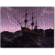 Cakapuzzle Dev Dalgalarla Boğuşan Gulet ve Şimşekler 500 Parça Puzzle