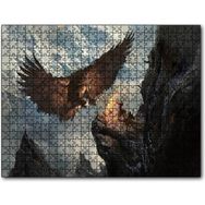Cakapuzzle Dev Kartal ve Kayalıktaki Savaşçılar Mdf 500 Parça Puzzle