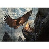 Cakapuzzle Dev Kartal ve Kayalıktaki Savaşçılar Puzzle