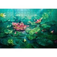 Cakapuzzle Dev Lotus Yaprakları 255 Parça Puzzle
