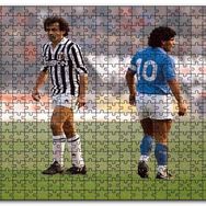 Cakapuzzle Diego Maradona Michel Platini Mdf 255 Parça Puzzle