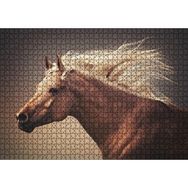 Cakapuzzle Dijital Sanat Kahverengi At Görseli 120 Parça Puzzle