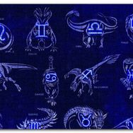 Cakapuzzle Dinozorlu Burç Sembolleri Neon Mdf 120 Parça Puzzle