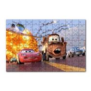 Cakapuzzle Disney Cars Şimşek McQueen ve Mater 120 Parça Ahşap Puzzle