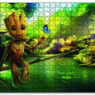 Cakapuzzle Doğada Baby Groot Görseli Mdf 120 Parça Puzzle