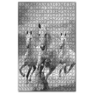 Cakapuzzle Doğada Koşan Üçlü Atlar Görseli Ahşap 1000 Parça Puzzle