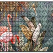 Cakapuzzle Doğadaki Çift Filamingo Görseli Mdf 255 Parça Puzzle