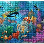 Cakapuzzle Doğal Ortamında Tropikal Balıklar ve Mercanlar Mdf 120 Parça Puzzle