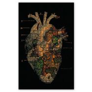 Cakapuzzle Doğanın Uyumu Kalp Ahşap 255 Parça Puzzle