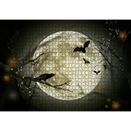 Cakapuzzle Dolunayda Karga ve Yarasalar 120 Parça Ahşap Puzzle