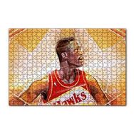 Cakapuzzle Dominique Wilkins Hawks Basketbol 120 Parça Ahşap Puzzle