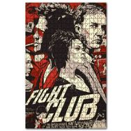 Cakapuzzle Dövüş Kulübü Fight Club Baskılı Görsel Ahşap 255 Parça Puzzle