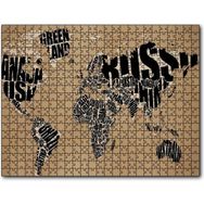 Cakapuzzle Dünya Haritası Ülke Isimleri Yazılı 1000 Parça Puzzle