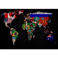 Cakapuzzle Dünya Haritası ve Bayraklar Mdf 500 Parça Puzzle
