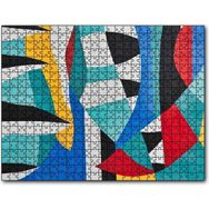 Cakapuzzle Duvar Boyama Renkler Kavisler ve Şeritler Mdf 120 Parça Puzzle