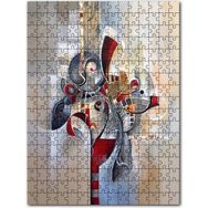 Cakapuzzle Duvar Boyama Soyut Şekiller ve Desenler Mdf 120 Parça Puzzle