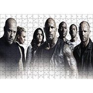 Cakapuzzle Dwayne Johnson Statham Michelle Ahşap 255 Parça Puzzle