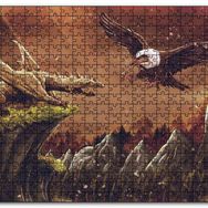 Cakapuzzle Ejderha Akbabaya Karşı Mdf 255 Parça Puzzle