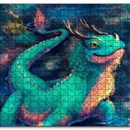 Cakapuzzle Ejderha Kertenkelesi Mdf 1000 Parça Puzzle