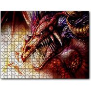 Cakapuzzle Ejderha ve Sarı Saçlı Kız Mdf 500 Parça Puzzle