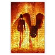 Cakapuzzle Ejderhanı Nasıl Eğitirsin 3 Alevler Içinden Görsel 120 Parça Puzzle