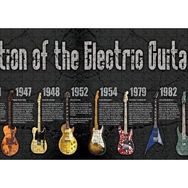 Cakapuzzle Elektrogitarın Evrimi 120 Parça Ahşap Puzzle