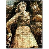 Cakapuzzle Elinde Silahıyla Savaşçı Kız Ahşap 255 Parça Puzzle