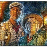 Cakapuzzle Emily Blunt Dwayne Johnson Fenerleriyle Mdf 1000 Parça Puzzle
