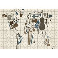 Cakapuzzle Enstrümanlardan Oluşan Dünya Haritası Mdf 255 Parça Puzzle