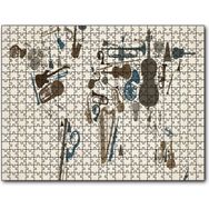 Cakapuzzle Enstrümanlardan Oluşan Dünya Haritası Mdf 500 Parça Puzzle