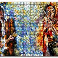 Cakapuzzle Eric Clapton Leonid Afremov Yağlıboya Mdf 1000 Parça Puzzle