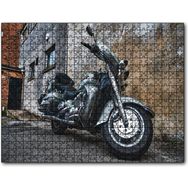 Cakapuzzle Eski Binalar ve Harley Davidson Mdf 255 Parça Puzzle