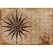 Cakapuzzle Eski Dünya Haritası Üzerinde Pusula 120 Parça Puzzle